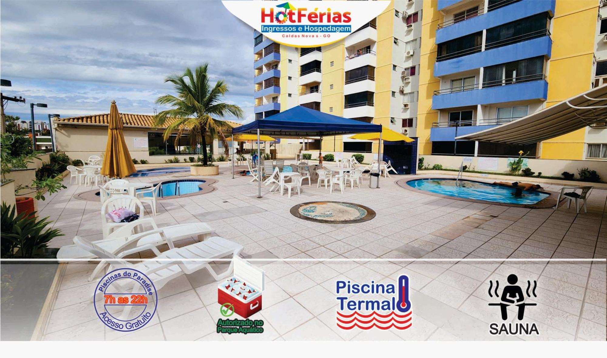Flat Paradise, Piscinas Termais, Proximo Ao Centro - Hotferias 카우다스노바스 외부 사진