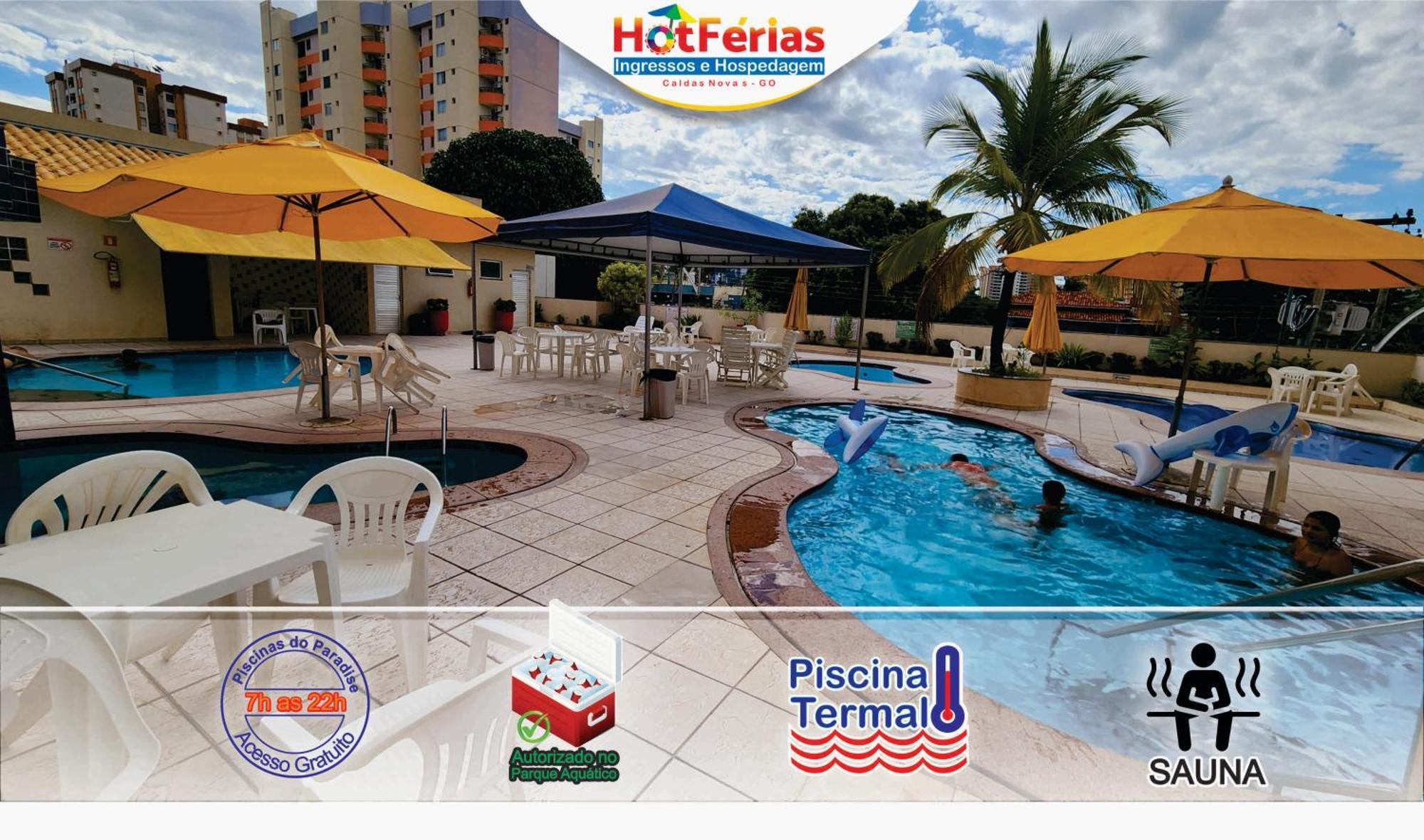Flat Paradise, Piscinas Termais, Proximo Ao Centro - Hotferias 카우다스노바스 외부 사진