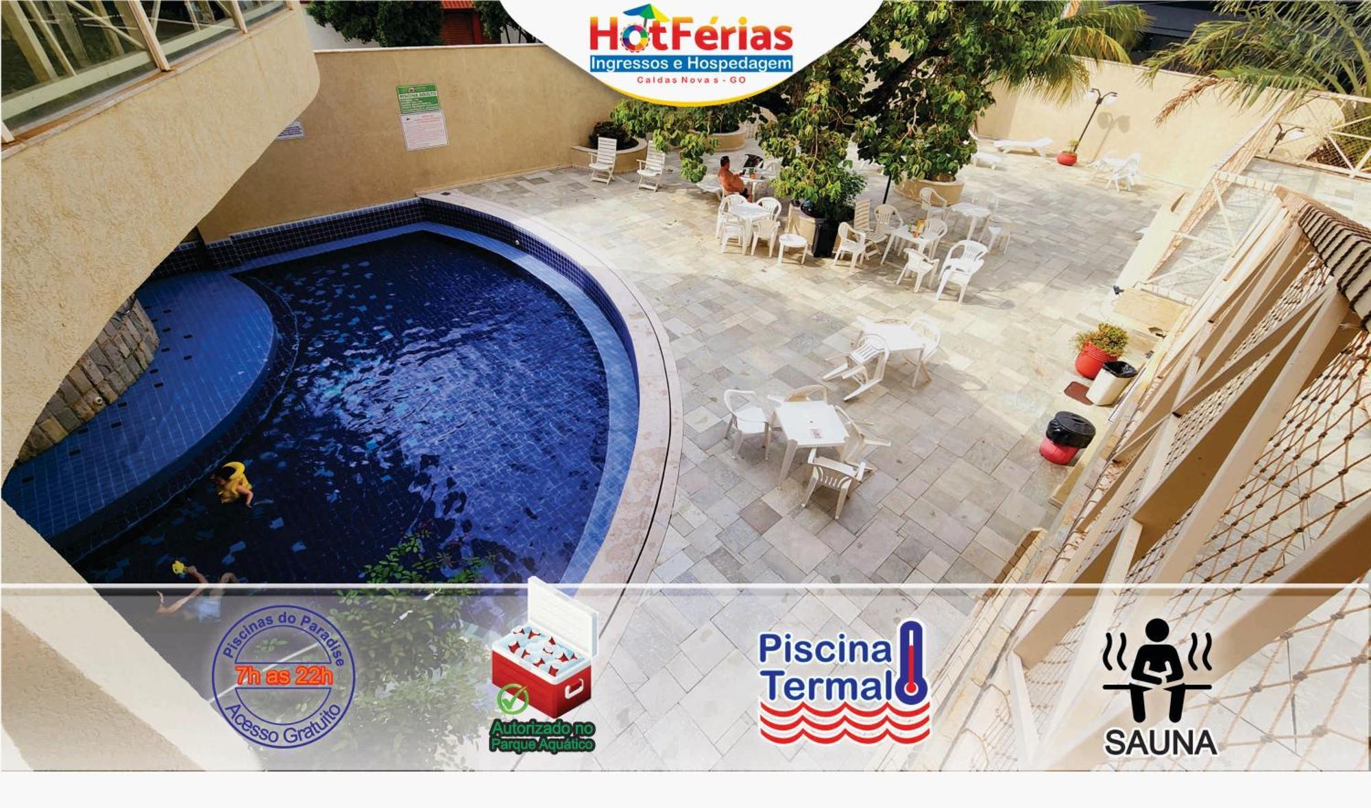 Flat Paradise, Piscinas Termais, Proximo Ao Centro - Hotferias 카우다스노바스 외부 사진